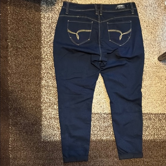 Royalty For Me Blue Skinny Jeans Stretchy Denim - Picture 9 of 14